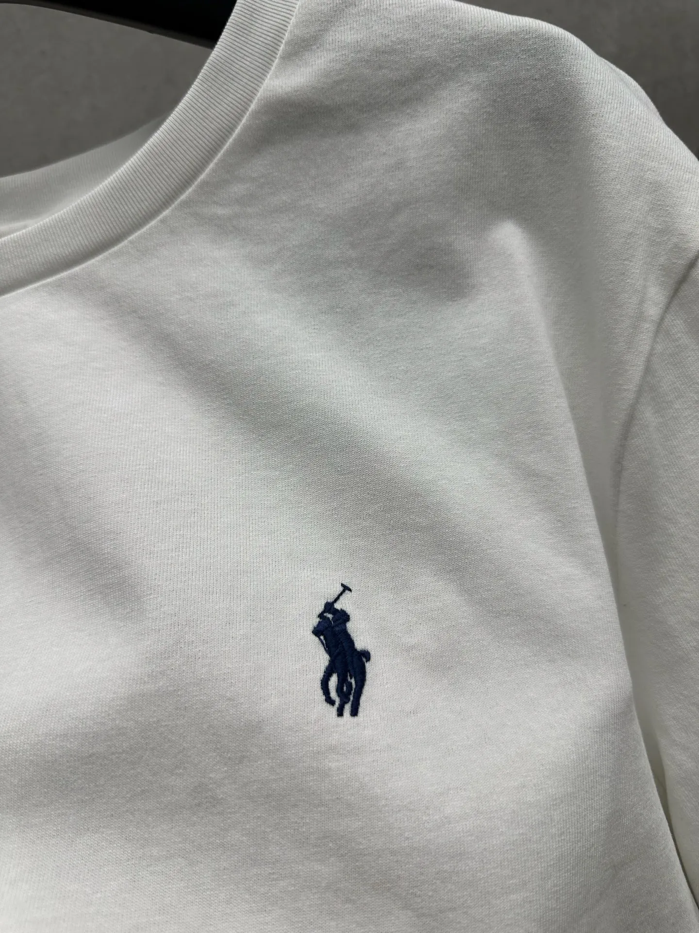 P130 #012 Ralph lauren series uses 260G high-definition fabrics, Behringer 1000-needle embroidery restores ZP, complete three-label accessories, color: white, black, size: S M L XL